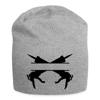 Caulking sprayer logo - Jersey Beanie - heather grey - Front