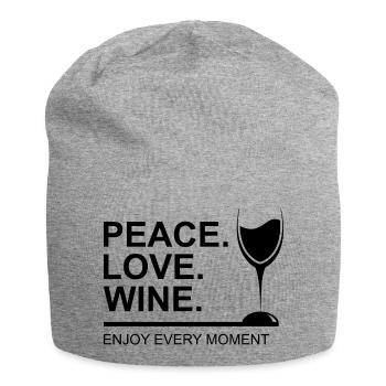 Bière Vin Whisky Schnaps Alcool - Bonnet en jersey - gris chiné - Devant