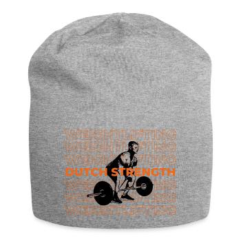 Dutch Strength Gewichtheben - Jersey-Beanie - Grau meliert - Vorne