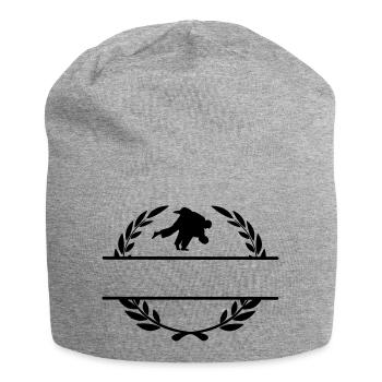 Judo-Wurf Lorbeerkranz - Jersey-Beanie - Grau meliert - Vorne