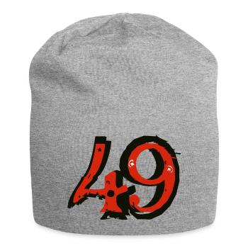 49 numero chiffre quarante neuf 2 - Bonnet en jersey - gris chiné - Devant