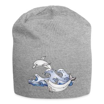 Delphine - Jersey-Beanie - Grau meliert - Vorne