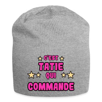 C'est tatie qui commande - Bonnet en jersey - gris chiné - Devant