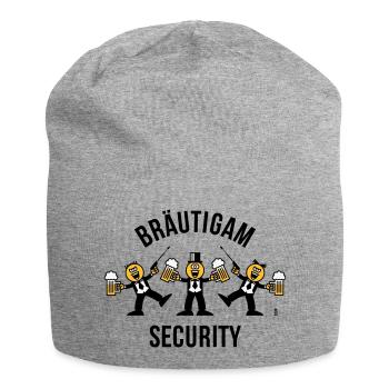 Bräutigam Security (JGA / Karikatur / Tanz / 3C B) - Jersey-Beanie - Grau meliert - Vorne
