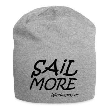 naviguer plus travaillent moins de motivation - Bonnet en jersey - gris chiné - Devant