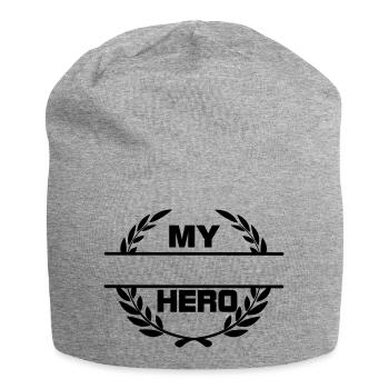 Mein Held - Jersey-Beanie - Grau meliert - Vorne