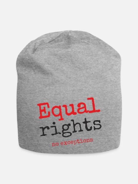Equal rights, no exceptions - Jersey Beanie - heather grey