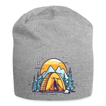 Tente - Bonnet en jersey - gris chiné - Devant