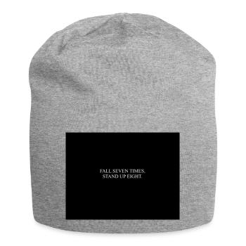 CHUTE SEPT FOIS - Bonnet en jersey - gris chiné - Devant