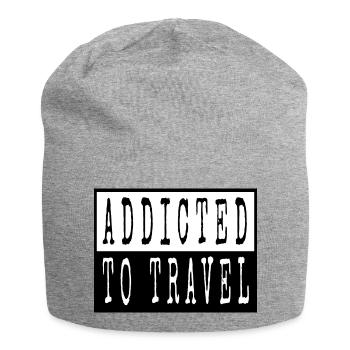 geek traveling backpacking attitude - Jersey-Beanie - Grau meliert - Vorne