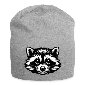 Raton laveur - Bonnet en jersey - gris chiné - Devant