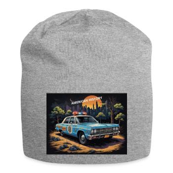 Polizeiauto - Jersey-Beanie - Grau meliert - Vorne