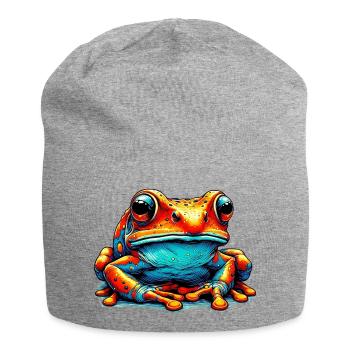 Grenouille - Bonnet en jersey - gris chiné - Devant