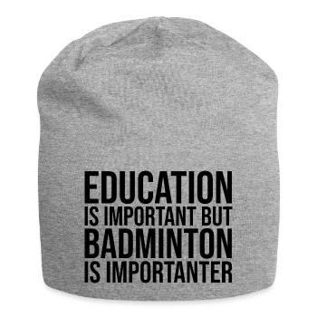 Badminton Badminton Badminton - Jersey Beanie - heather grey - Front