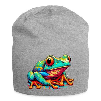 Grenouille - Bonnet en jersey - gris chiné - Devant