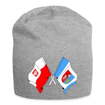 Drapeau Pologne, Subcarpatie franchie - Bonnet en jersey - gris chiné - Devant