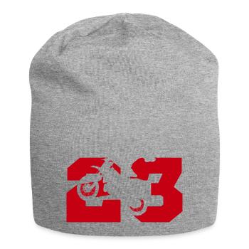 Moto 23 biker - Jersey Beanie - heather grey - Front