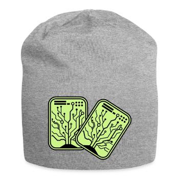 Micro Chip 2 - Jersey Beanie - heather grey - Front