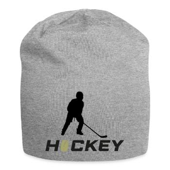 hockey - Bonnet en jersey - gris chiné - Devant