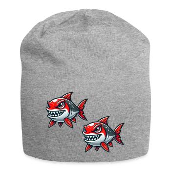 piranhas - Jersey Beanie - heather grey - Front