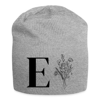 Minimalist flowers - Jersey Beanie - heather grey - Front