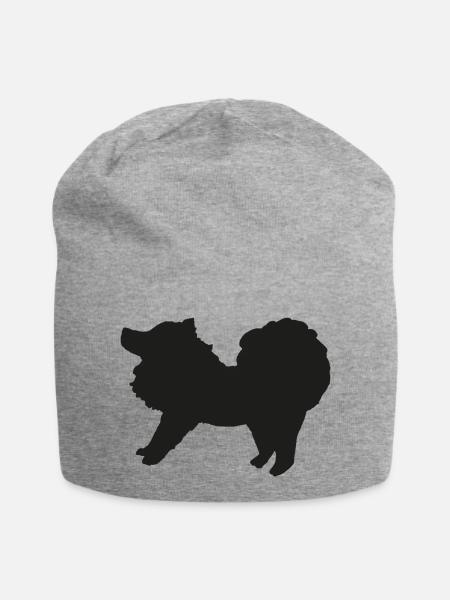 Spitz schwarz - Jersey-Beanie - Grau meliert