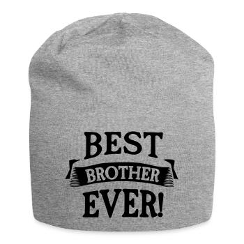 bester Bruder aller Zeiten - Jersey-Beanie - Grau meliert - Vorne