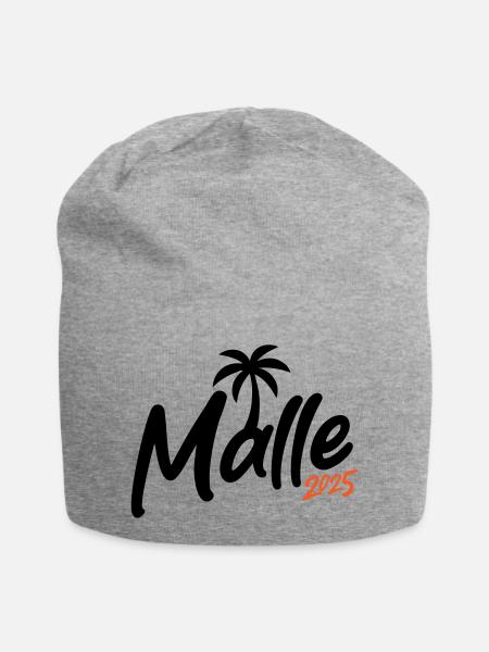 Malle 2025 palme - Jersey-Beanie - Grau meliert