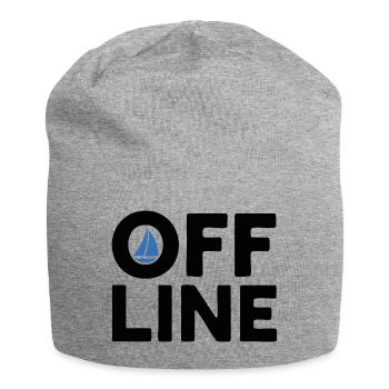 Hors ligne – Voile, Mer & Liberté, Skipper - Bonnet en jersey - gris chiné - Devant