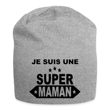 Ich bin eine großartige Mutter - Jersey-Beanie - Grau meliert - Vorne