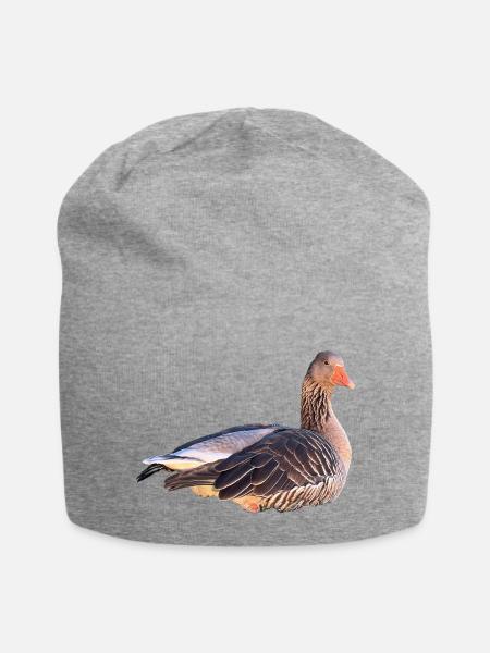 Graugans - Jersey-Beanie - Grau meliert