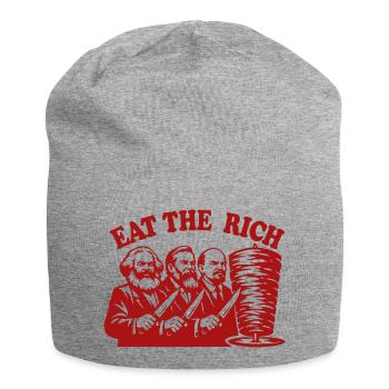 Mangez les riches - Marx Engels, Lénine - Döner Kebab - Bonnet en jersey - gris chiné - Devant
