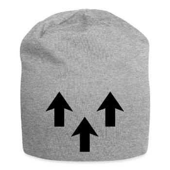 Arrows - Jersey Beanie - heather grey - Front