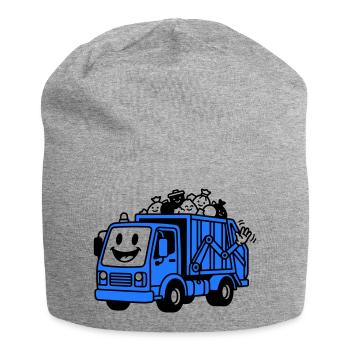 Enfants camions-poubelles - Bonnet en jersey - gris chiné - Devant