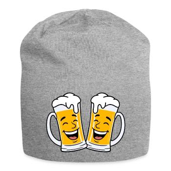 Beer Beer Glass Beer Glasses Beer Drinker Drinking Beer - Jersey Beanie - heather grey - Front