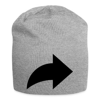 Pfeil, share - Jersey Beanie - heather grey - Front