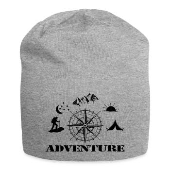 Adventure - Jersey Beanie - heather grey - Front