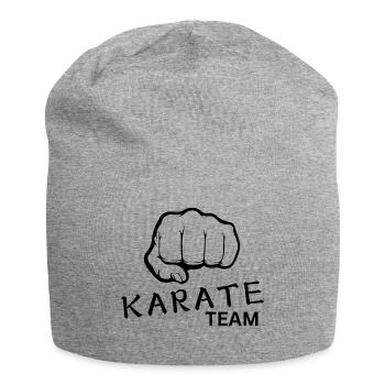 Équipe de karaté - Bonnet en jersey - gris chiné - Devant