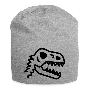 os fossile dinosaure préhistorique - Bonnet en jersey - gris chiné - Devant