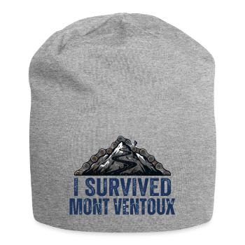 Ich habe Mont Ventoux Radkunst überlebt - Jersey-Beanie - Grau meliert - Vorne