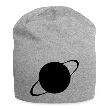 Saturne - Planète - Bonnet en jersey - gris chiné - Devant