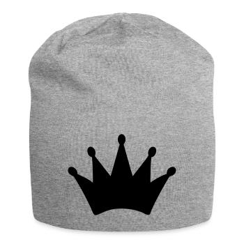 krone - Jersey-Beanie - Grau meliert - Vorne