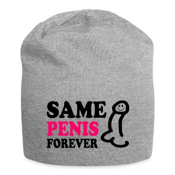 Same penis forever - Bonnet en jersey - gris chiné - Devant
