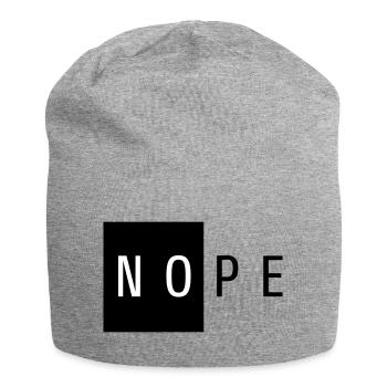 NOPE Cadeau Noir - Bonnet en jersey - gris chiné - Devant
