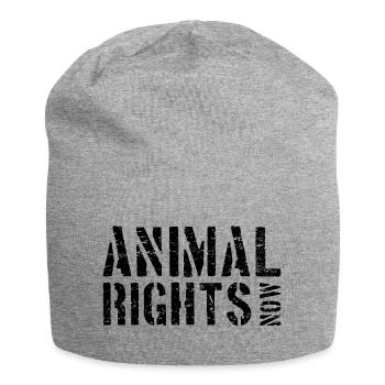 ANIMAL RIGHTS NOW - Jersey Beanie - heather grey - Front
