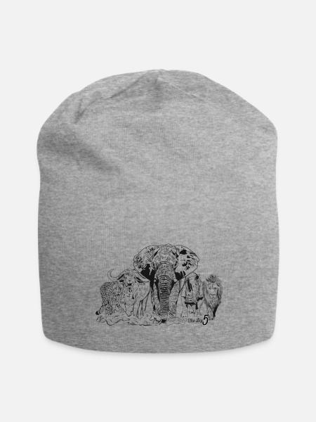 THE BIG 5 - Jersey-Beanie - Grau meliert