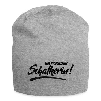 Nix Prinzessin Schalkerin! Geschenkidee - Jersey-Beanie - Grau meliert - Vorne