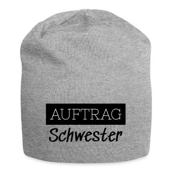 Commander Sister Family Funny Gift - Bonnet en jersey - gris chiné - Devant