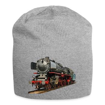 Dampflok 01 150 - Jersey-Beanie - Grau meliert - Vorne