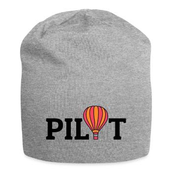 Montgolfière Montgolfière Pilote de montgolfière - Bonnet en jersey - gris chiné - Devant